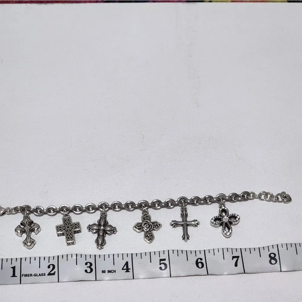 Brighton‎ faithful religious cross charm bracelet